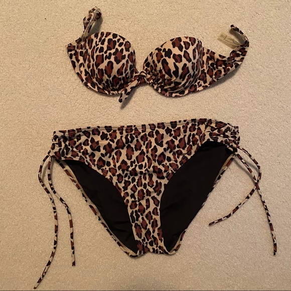 Victorias secret chain cheetah bikini bottom s main image 1